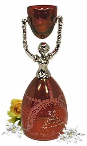 germanbridal cup ruby crystal