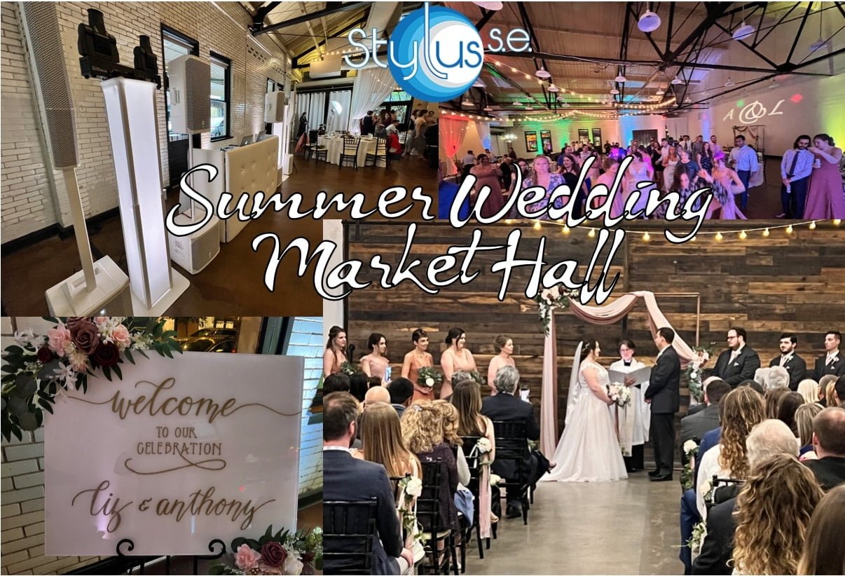 Raleigh_Wedding_DJ__Lighting_Ceremony__Reception_at_Market_Hall_-_Main_Image - Stylus Weddings Stylus SE - TV Inspired Raleigh Wedding DJ at Market Hall