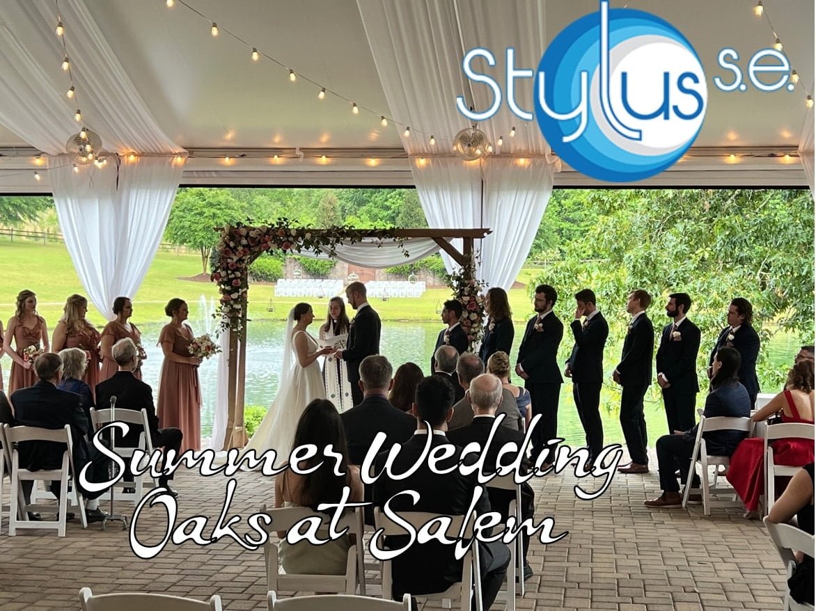 Summer_Wedding_-_Summer_Wedding_DJ_Ceremony_Cocktail_Reception_Photo_Booth_and_lighting_-_Oaks_at_Salem_in_Apex_NC - Stylus Weddings Stylus SE -Summer Wedding - DJ Photo Booth and Lighting - Oaks at Salem in Apex, NC