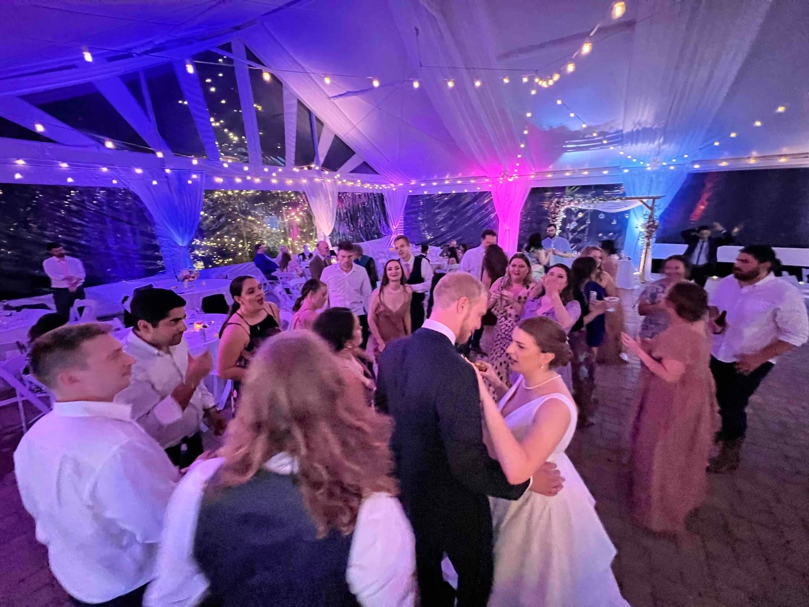 Stylus SE -Summer Wedding - DJ Photo Booth and Lighting - Oaks at Salem in Apex, NC