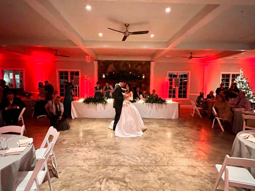 fearrington-village-pittsboro-north-carolina-garden-terrace-wedding-first-dance-1024×768 - Stylus Weddings Stylus SE - Raleigh Wedding DJ -10 Helpful Side By Side Comparisons