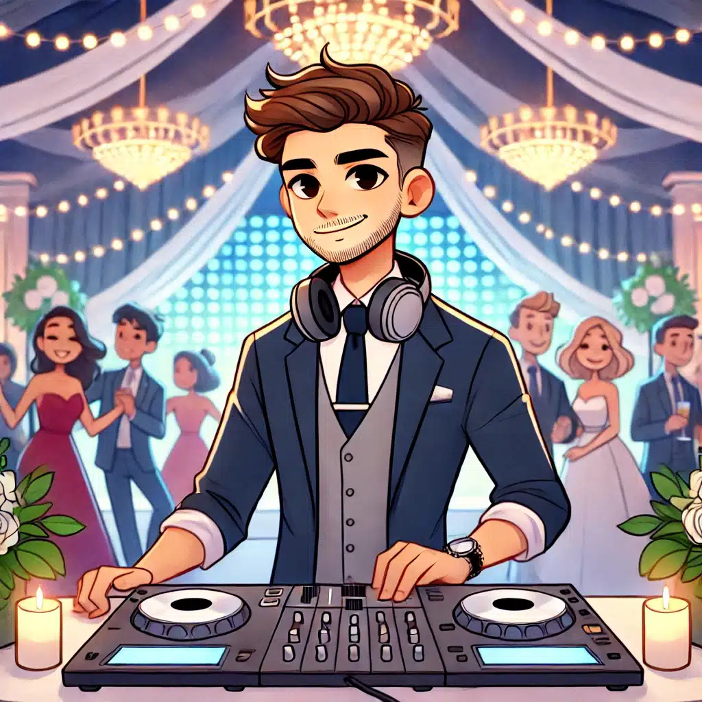 Calm, cool, collected, and ready to make the magic happen - exactly what you'd want from the best wedding DJ experience
